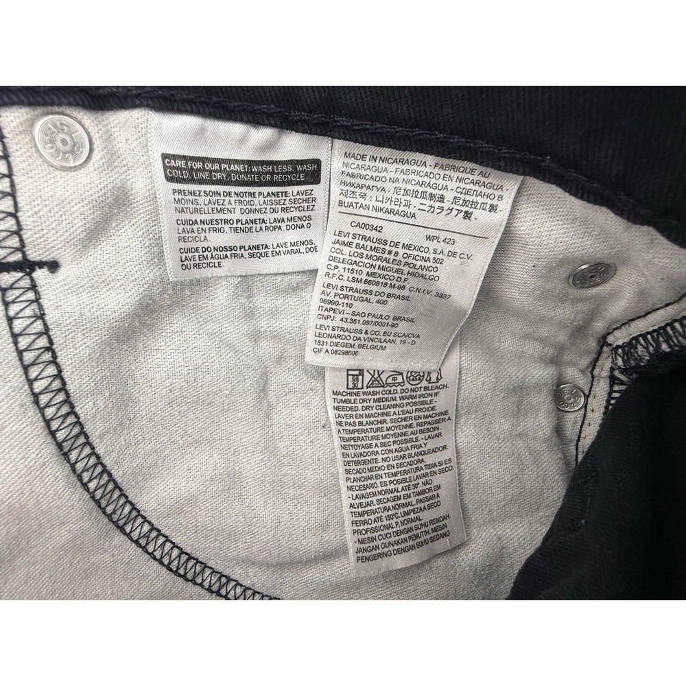 Levi's 541 Black Athletic Taper Fit Jeans 42x30 Men's - Picture 5 of 11